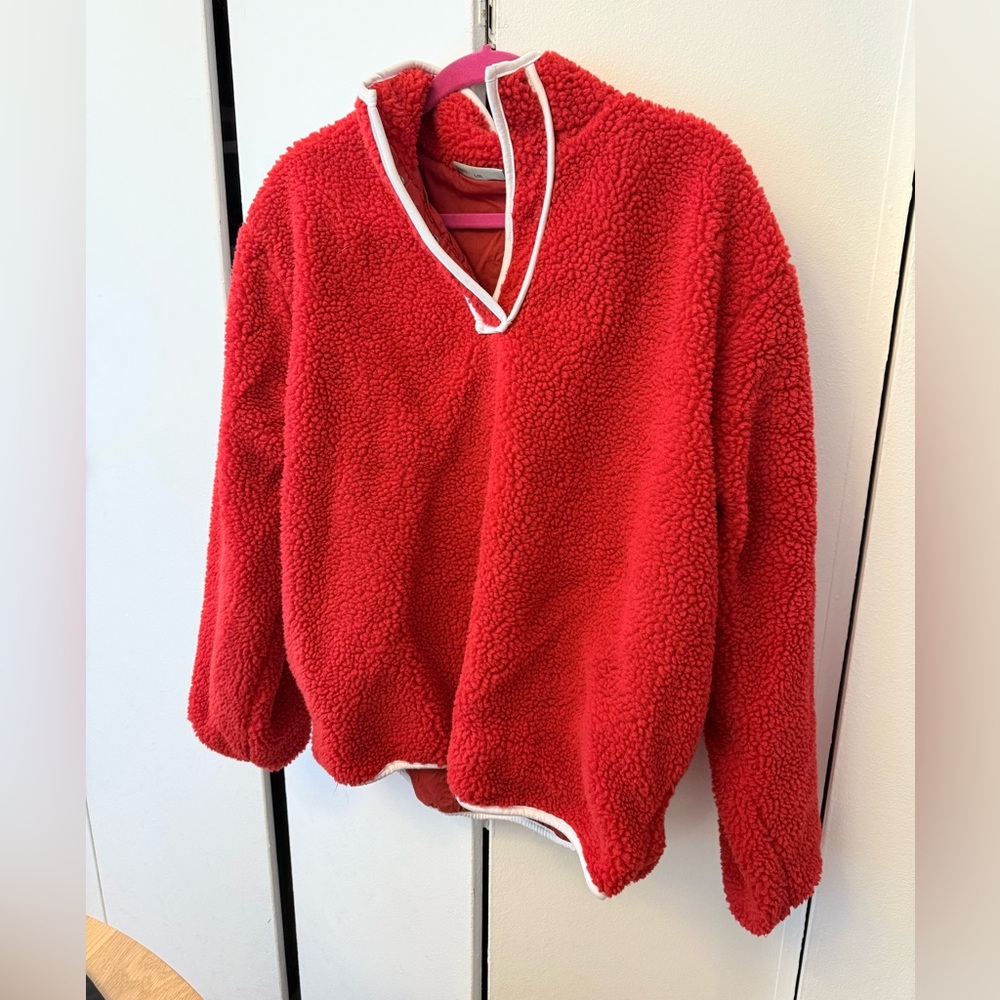 Parke Pullover Fleece Ruby Red L/XL - Picture 3 of 7